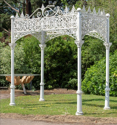 Lot 218 - Garden Arches: An unusual cast iron and